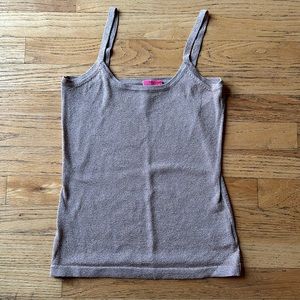 Charlotte Tarantola shimmery gold tank